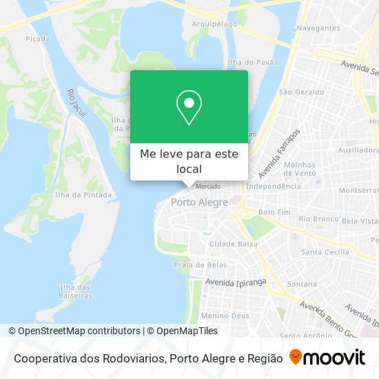 Cooperativa dos Rodoviarios mapa