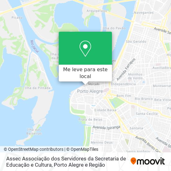 Assec Associação dos Servidores da Secretaria de Educação e Cultura mapa