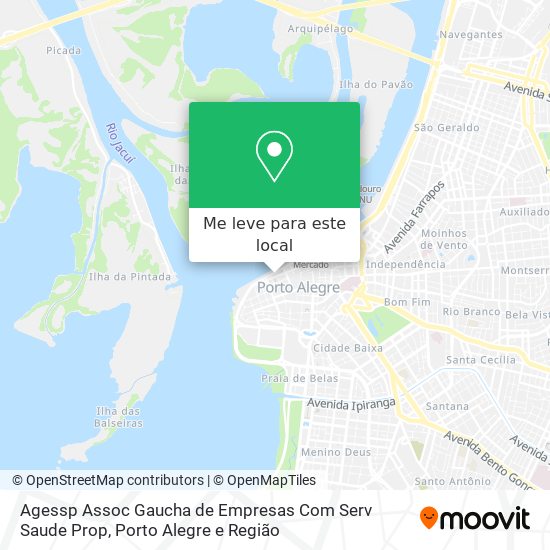 Agessp Assoc Gaucha de Empresas Com Serv Saude Prop mapa