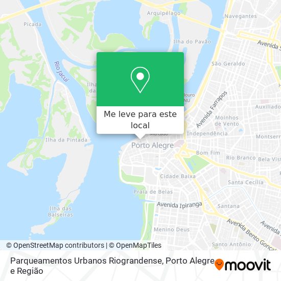 Parqueamentos Urbanos Riograndense mapa