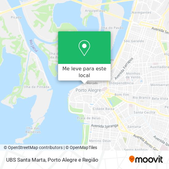 UBS Santa Marta mapa