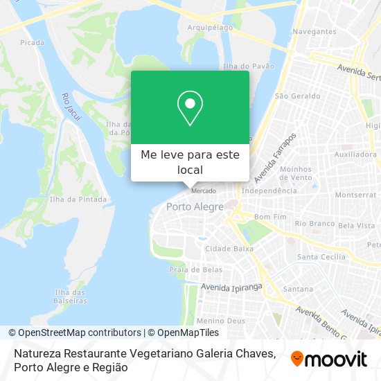 Natureza Restaurante Vegetariano Galeria Chaves mapa