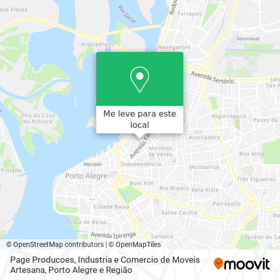 Page Producoes, Industria e Comercio de Moveis Artesana mapa