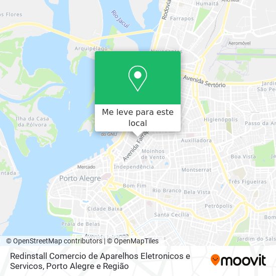 Redinstall Comercio de Aparelhos Eletronicos e Servicos mapa