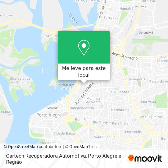 Cartech Recuperadora Automotiva mapa