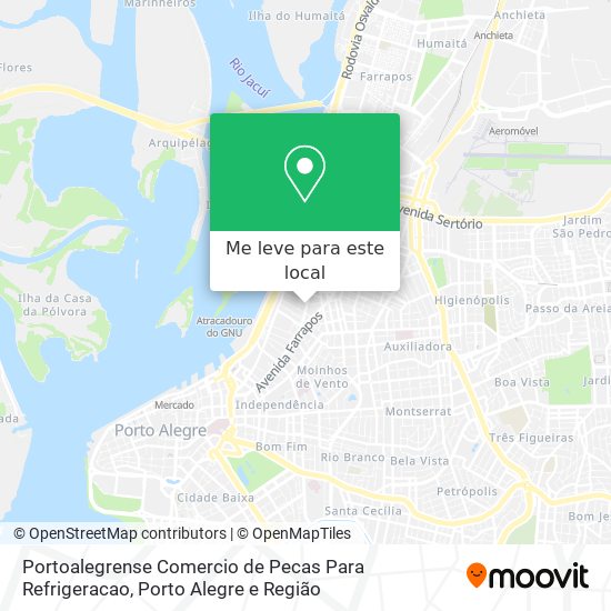 Portoalegrense Comercio de Pecas Para Refrigeracao mapa