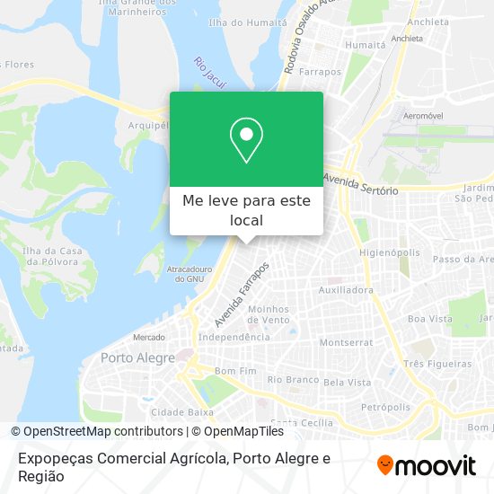 Expopeças Comercial Agrícola mapa