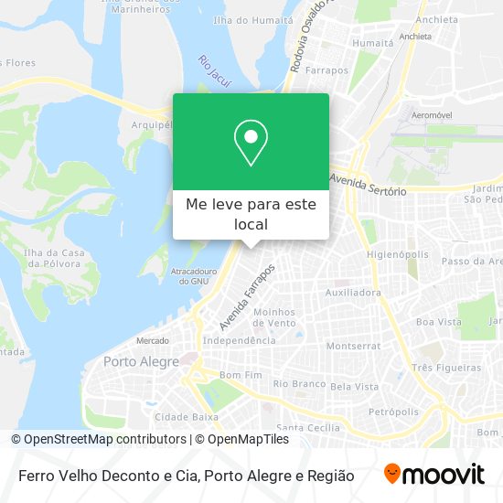 Ferro Velho Deconto e Cia mapa