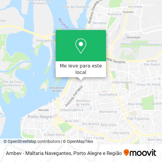 Ambev - Maltaria Navegantes mapa