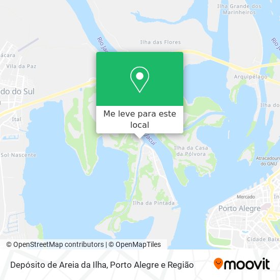 Depósito de Areia da Ilha mapa