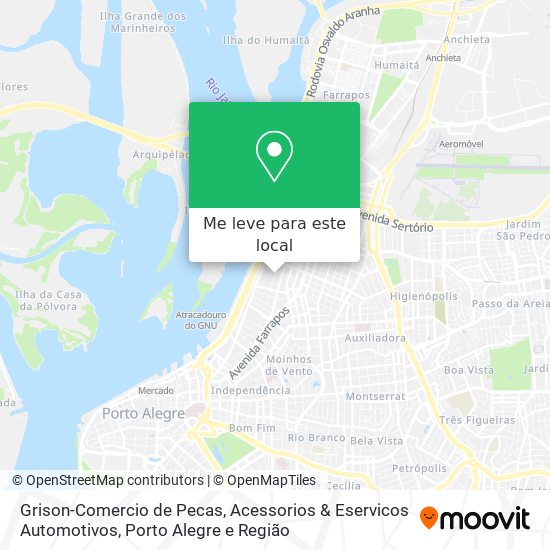 Grison-Comercio de Pecas, Acessorios & Eservicos Automotivos mapa