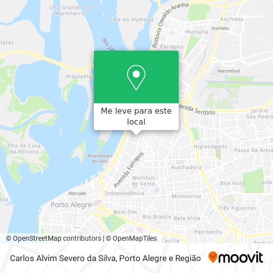 Carlos Alvim Severo da Silva mapa