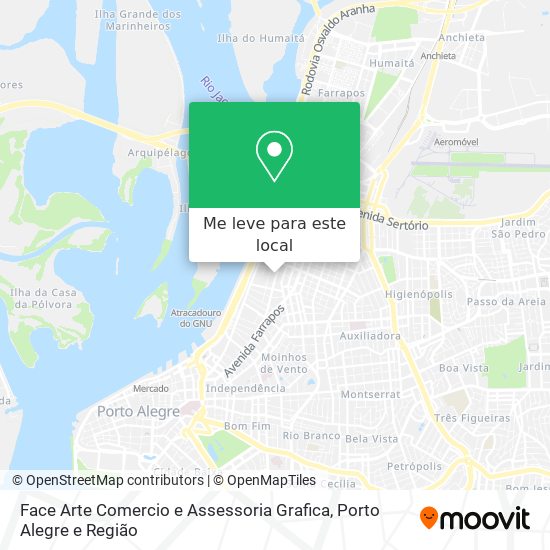 Face Arte Comercio e Assessoria Grafica mapa