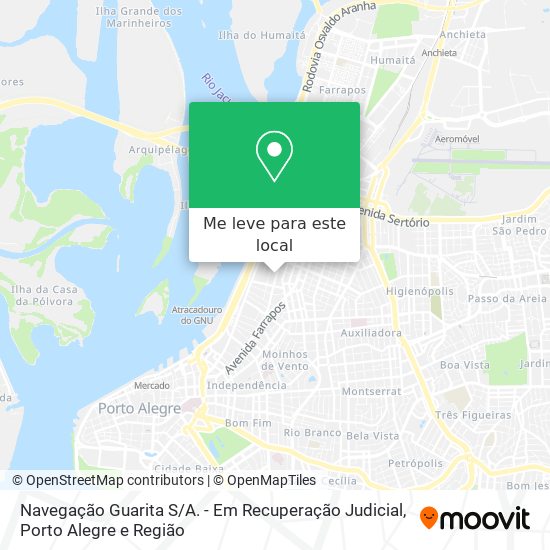 Navegação Guarita S / A. - Em Recuperação Judicial mapa