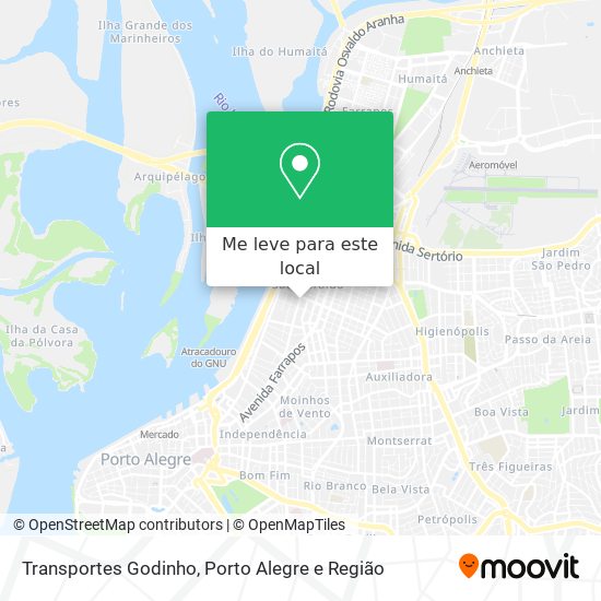 Transportes Godinho mapa