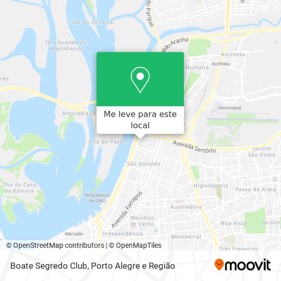 Boate Segredo Club mapa
