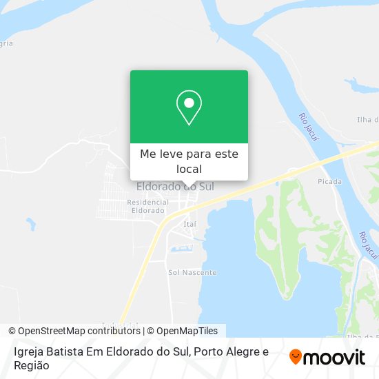 Igreja Batista Em Eldorado do Sul mapa