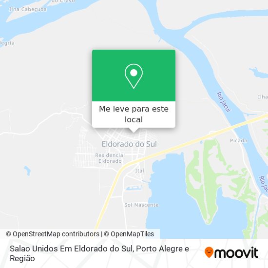 Salao Unidos Em Eldorado do Sul mapa