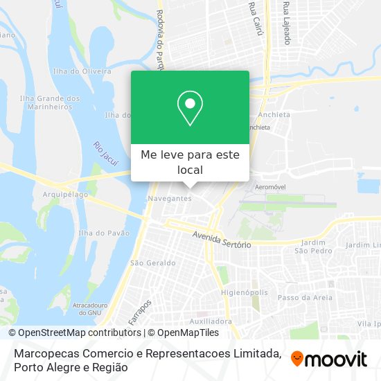 Marcopecas Comercio e Representacoes Limitada mapa