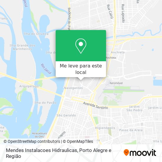 Mendes Instalacoes Hidraulicas mapa