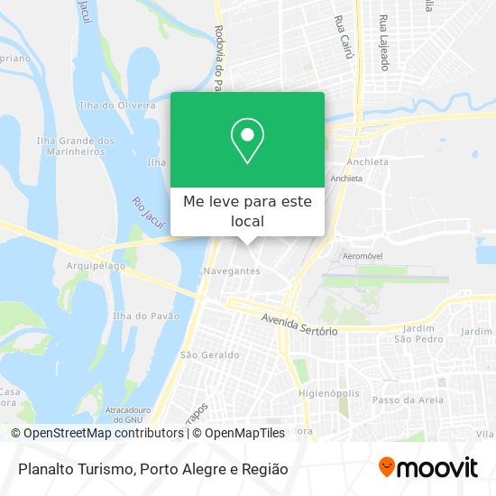 Planalto Turismo mapa