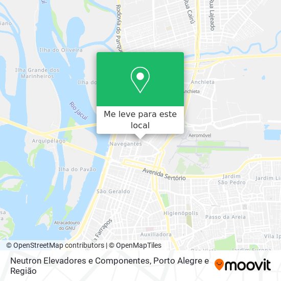 Neutron Elevadores e Componentes mapa