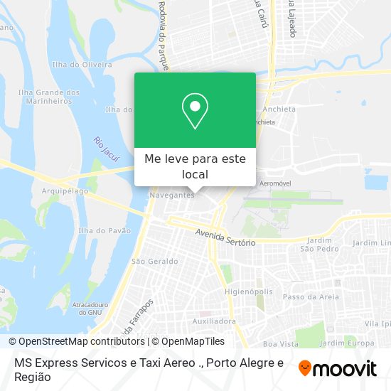 MS Express Servicos e Taxi Aereo . mapa