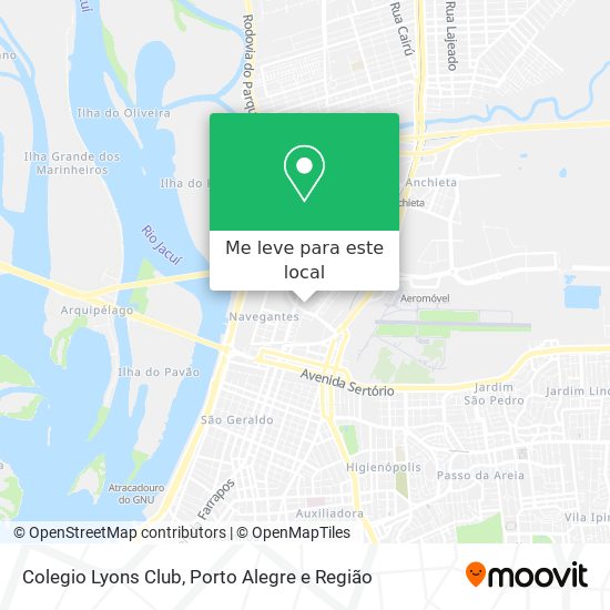 Colegio Lyons Club mapa