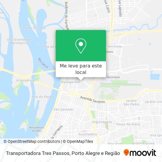 Transportadora Tres Passos mapa