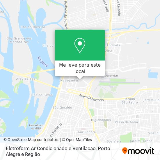 Eletroform Ar Condicionado e Ventilacao mapa