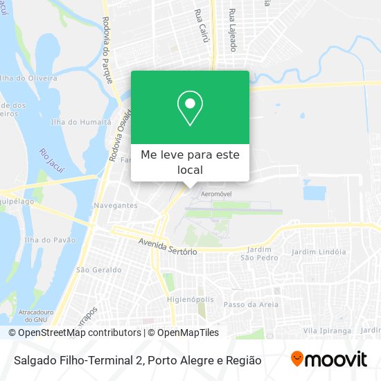Salgado Filho-Terminal 2 mapa