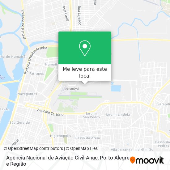Agência Nacional de Aviação Civil-Anac mapa