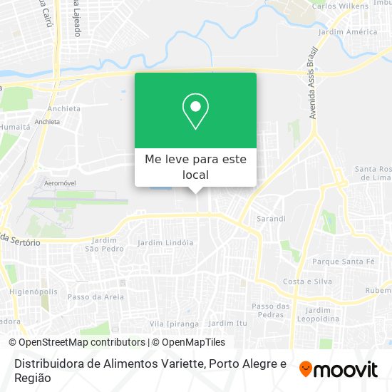 Distribuidora de Alimentos Variette mapa