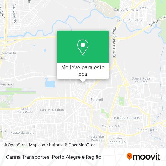Carina Transportes mapa