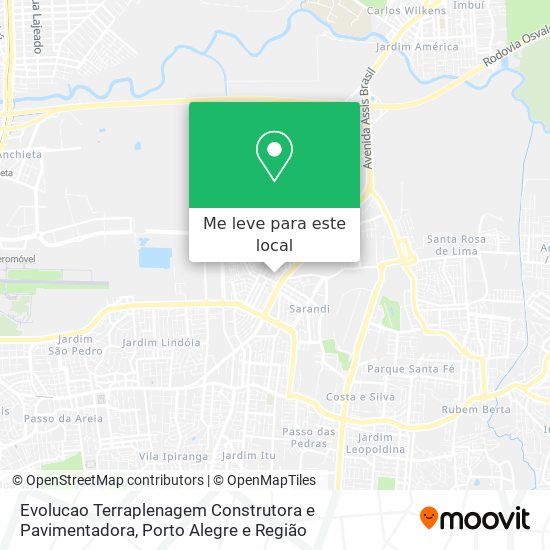 Evolucao Terraplenagem Construtora e Pavimentadora mapa