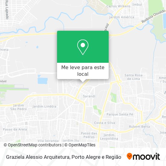 Graziela Alessio Arquitetura mapa