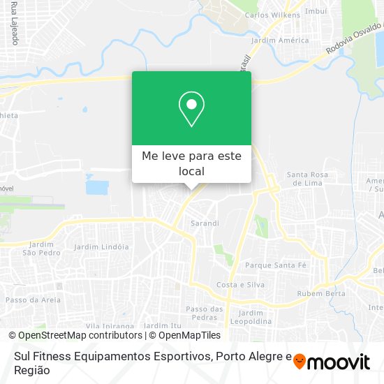 Sul Fitness Equipamentos Esportivos mapa