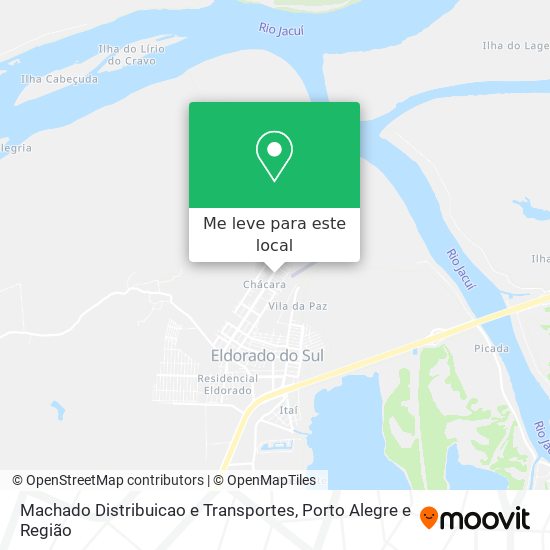 Machado Distribuicao e Transportes mapa
