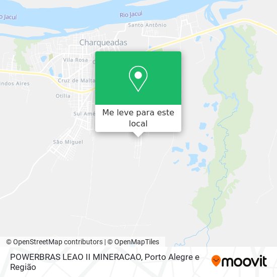 POWERBRAS LEAO II MINERACAO mapa