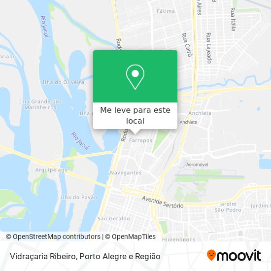 Vidraçaria Ribeiro mapa