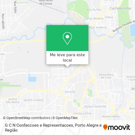 G C N Confeccoes e Representacoes mapa