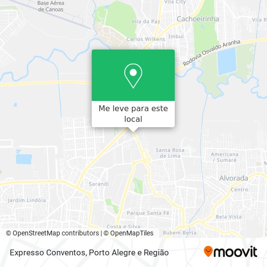 Expresso Conventos mapa