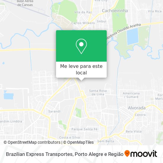 Brazilian Express Transportes mapa