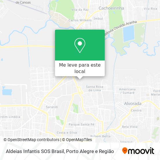 Aldeias Infantis SOS Brasil mapa