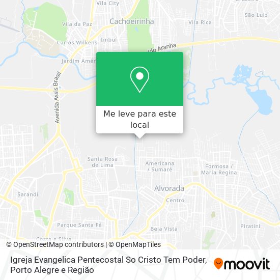 Igreja Evangelica Pentecostal So Cristo Tem Poder mapa