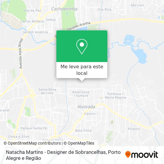 Natacha Martins - Designer de Sobrancelhas mapa