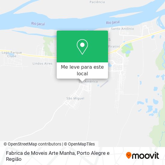 Fabrica de Moveis Arte Manha mapa