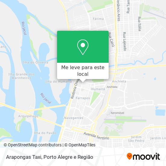 Arapongas Taxi mapa