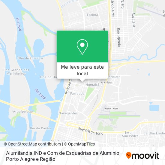 Alumilandia IND e Com de Esquadrias de Aluminio mapa