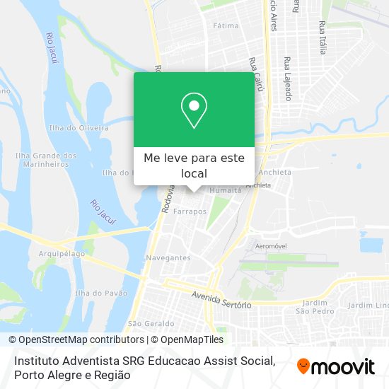 Instituto Adventista SRG Educacao Assist Social mapa